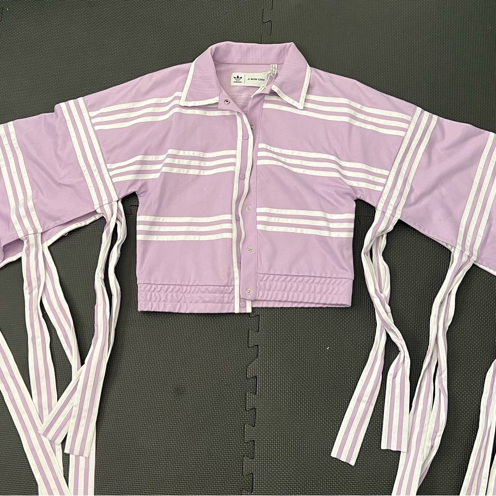 Adidas X Ji Won Choi Striped Kimono Track Jacket- NEW WITH TAGS!
